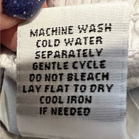 Joe B Juniors Size Medium White Black Embroidered Cotton Pull-On Skirt - Picture 6 of 6